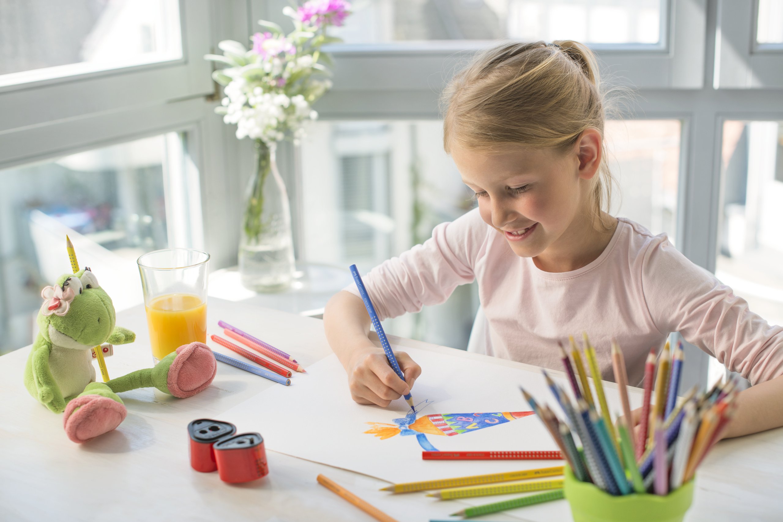 Crayons de couleur aquarellables Colour Grip - Faber-Castell - Boîte de 24 – Image 4