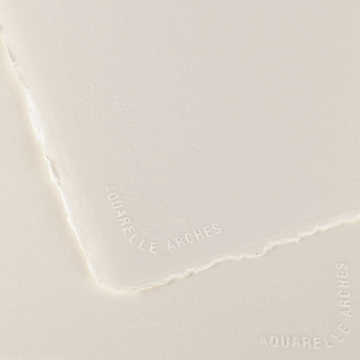 Papier pour aquarelle – Arches – Grain satiné (Hot press) – Blanc naturel –  Dép'Arts