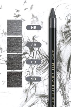 FABER-CASTELL Crayon graphite PITT GRAPHITE PURE - dureté 6B