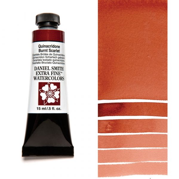 Écarlate brûlé de quinacridone - Daniel Smith Aquarelles Extra Fine