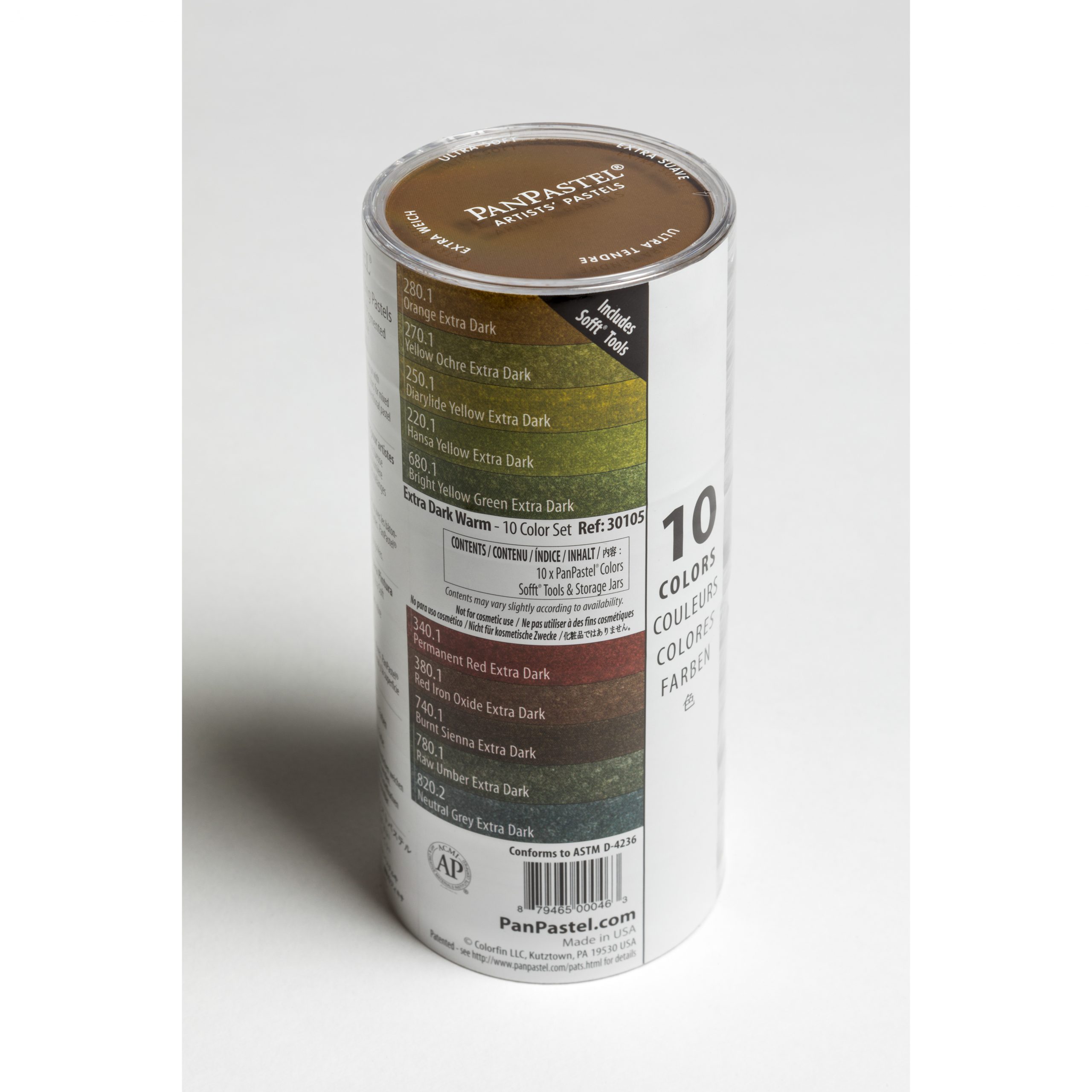 Ensemble avec accessoires - PanPastel Colors - 10 couleurs extra-foncées (Couleurs chaudes) – Image 2