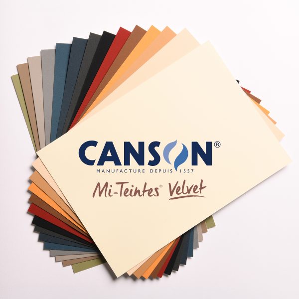 Feuille de papier à surface veloutée - Canson Mi-teintes Velvet