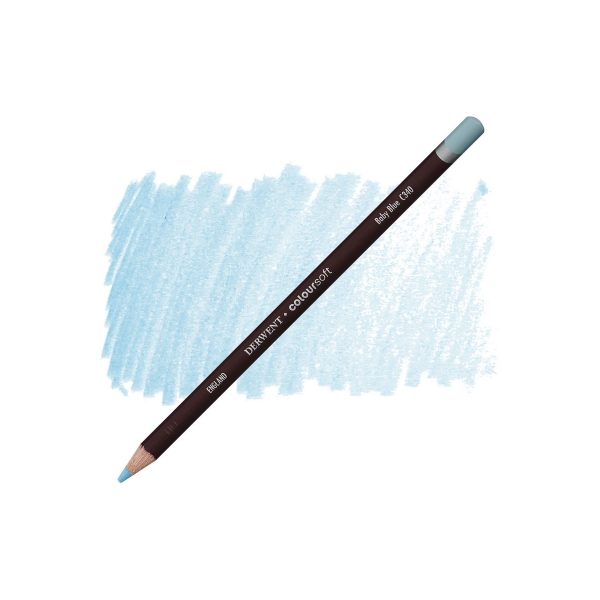Crayons à dessin à mine tendre - Derwent Coloursoft - Bleu poudre - C340