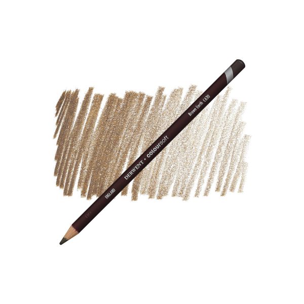 Crayons à dessin à mine tendre - Derwent Coloursoft - Terre brune - C630