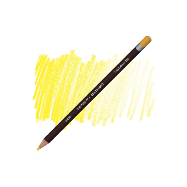 Crayons à dessin à mine tendre - Derwent Coloursoft - Jaune de cadmium foncé - C040