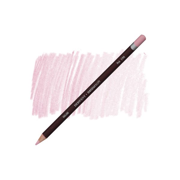 Crayons à dessin à mine tendre - Derwent Coloursoft - Rose clair - C190