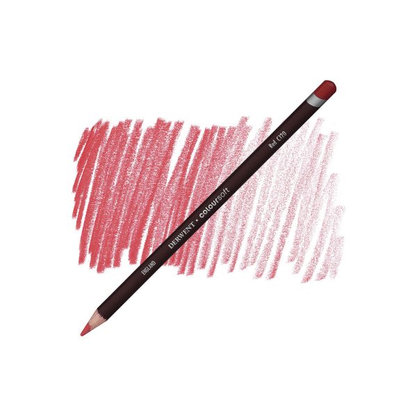Crayons à dessin à mine tendre - Derwent Coloursoft - Rouge - C120