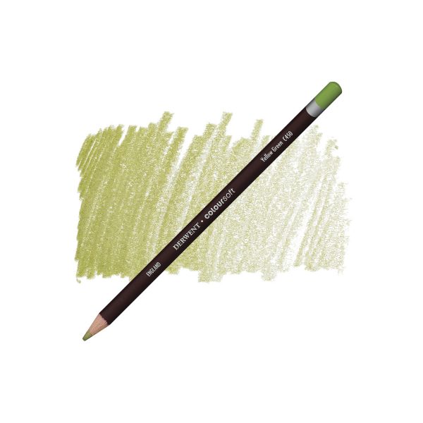 Crayons à dessin à mine tendre - Derwent Coloursoft - Vert jaunâtre - C450