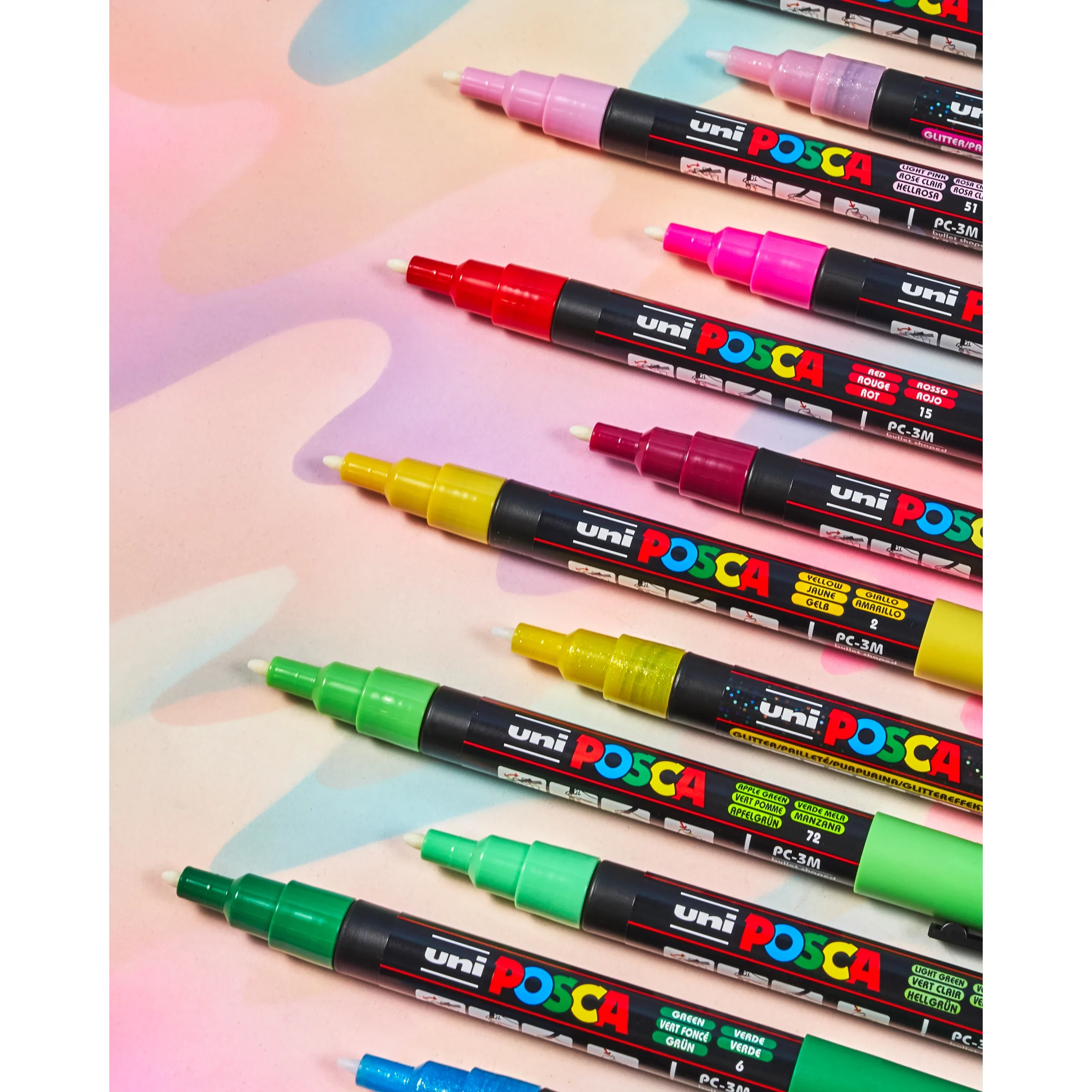 Marqueur acrylique pointe fine de 0,9 à 1,3 mm - POSCA - PC-3M – Image 2